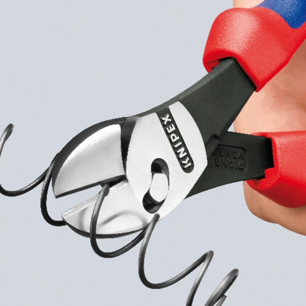 Knipex Twinforce Seitenschneider 7372180 Schneidzange (rot blau)
