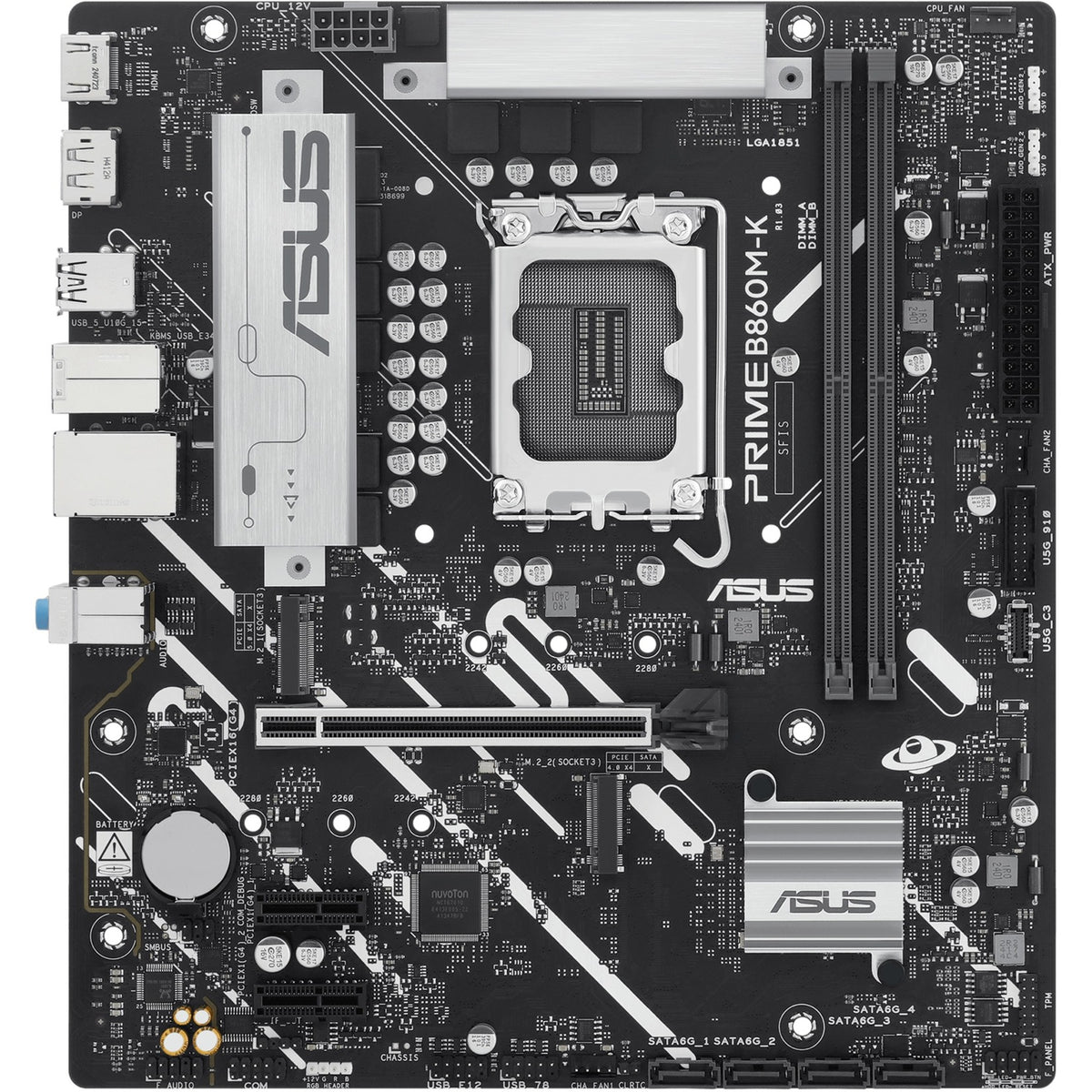 Asus Prime B860M-K Sockel 1851 Mainboard (2,5 GB-LAN, Sound, µATX)