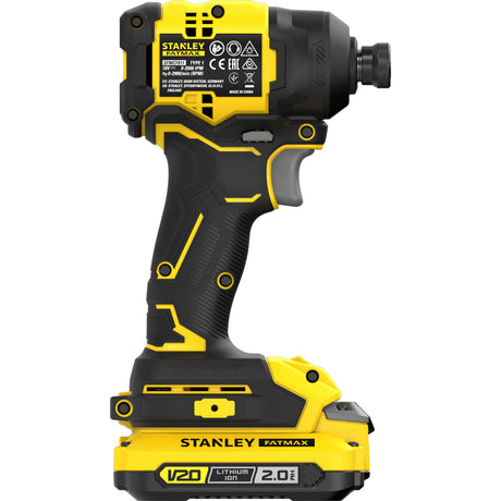 Stanley Fatmax V20 18V Schlagschrauber (schwarz gelb, Akku und Ladegerät inklusive, mit Koffer)