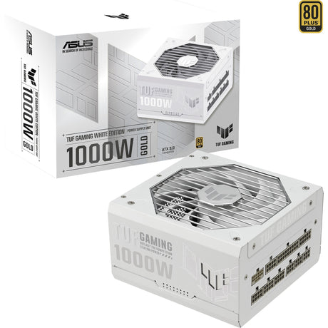 Asus TUF Gaming Gold White Edition modulares 1000-Watt-Netzteil (weiß, 1x 12V-2x6, 4x PCIe)