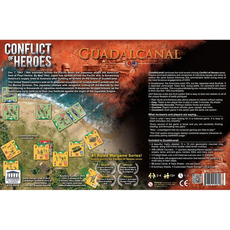 Europäisches Spielernetzwerk Heldenkonflikt: Guadalcanal the Pacific 1942 Brettspiel (englisch, 2 – 4 Spieler, 60 – 240 Minuten, ab 13 Jahren)