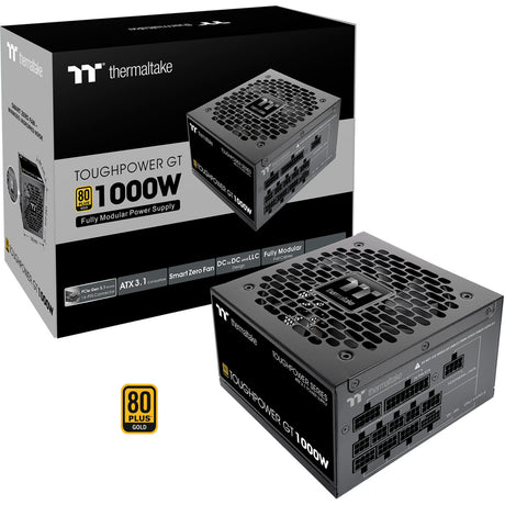 Thermaltake toughpower gt modulaire 1000 watt voeding (zwart, 5x pcie)