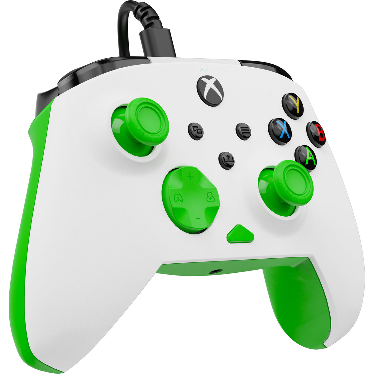 Turtle beach rematch core bedrade controller (wit groen, xbox serie x|s, xbox one, pc)