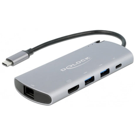 Delock USB Typ-C Dockingstation mit m.2 Slot (grau)