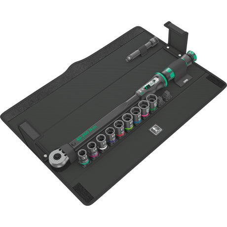Wera Click-Torque C 3 Set 2, 1 2 Drehmomentschlüssel (schwarz grün, 11-teilig, mit Umschaltknarre)