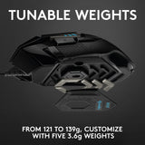 Logitech G502 Hero Hochleistungs-Gaming-Maus (schwarz, 100–25.600 dpi, RGB-LEDs)