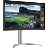 LG Ultrafine 27UQ850V-W 27 4K UHD Monitor (Weiß Silber, 2x HDMI, Display Port, 2x USB-A, USB-B, USB-C)