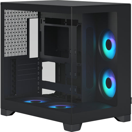 Fractal Design Pop 2 Vision RGB Midi-Tower-Gehäuse (schwarz | 1x USB-A | 1x USB-C | RGB | gehärtetes Glas)