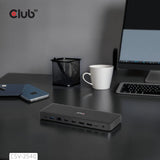 Club 3D 14-1 USB-C Quad-Display-Dockingstation (Schwarz)