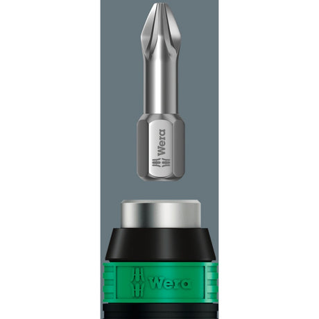Wera 7440 41 42 Kraftform Drehmomentschraubendreher-Set 0,3-6,0 nm (schwarz grün, 27-teilig, mit Rapidaptor Schnellspannbohrfutter)