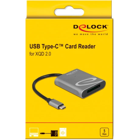 Delock USB-C Kartenleser für XQD 2.0 Kartenleser (grau)