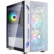 Silverstone Fara H1M Pro Midi-Tower-Gehäuse (weiß | 3x USB-A | RGB | Fenster)