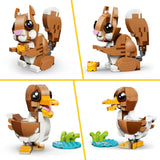 Lego® Creator 3in1 süße Tiere: Verspielter Welpe – Tierset – in ein Eichhörnchen oder eine Ente verwandeln – 31382