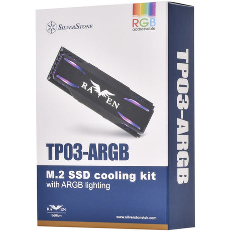 Silverstone TP03-ARGB Kühlkörper (schwarz, geeignet für m.2 2280 SSD)