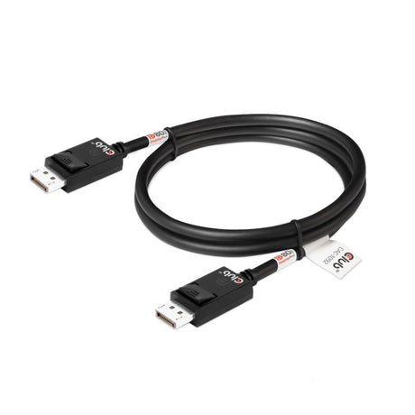 Club 3D DisplayPort 2.1 Vesa DP80 zertifiziertes Kabel Stecker-Stecker (Schwarz, 1,6 Meter, 8K 240Hz, 10K 60Hz, 80Gbit/s)