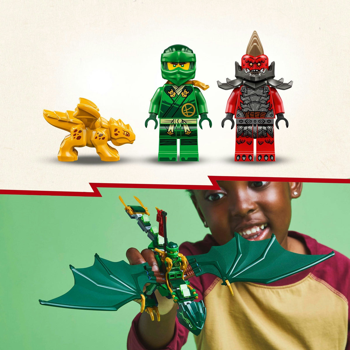 Lego Ninjago 71829 Lloyds grüner Walddrache
