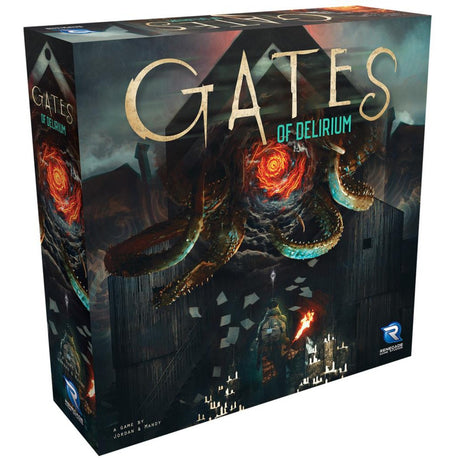Europäisches Spielernetzwerk Gates of Delirium Brettspiel (englisch, 2 – 4 Spieler, 45 Minuten, ab 14 Jahren)