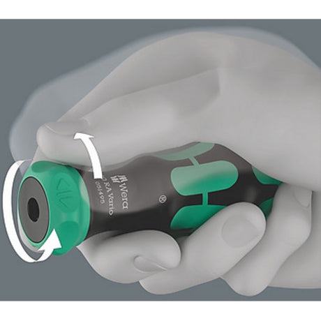 Wera kraftform kompakt vario ra, 7-teiliges Bit-Set (schwarz grün)