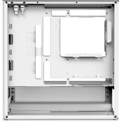 Nzxt h3 flow Midi-Tower-Gehäuse (weiß (matt) | 1x USB-A | 1x USB-C | gehärtetes Glas)