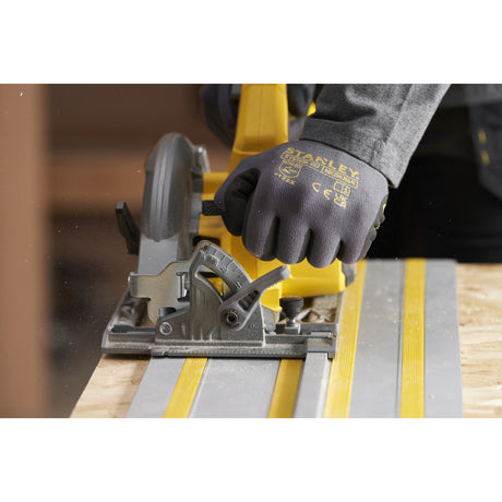 Stanley Fatmax V20 18 V Kreissäge 190 mm Handkreissäge (schwarz gelb, Akku und Ladegerät im Lieferumfang enthalten, mit Koffer)