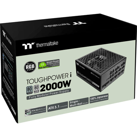 Thermaltake Toughpower i modulares 2000-Watt-Netzteil (schwarz, 4x 12V-2x6, 8x PCIe)