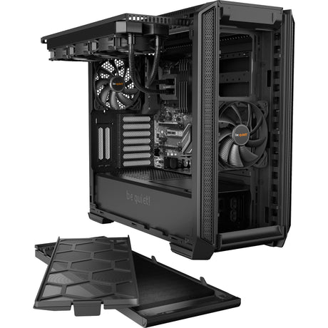 Ruhig sein! Silent Base 601 Midi-Tower-Gehäuse (schwarz | 3x USB-A)