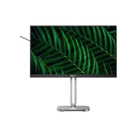 Philips 24b2g5200 23.8 monitor (zilver zwart, 1x displayport, 1x hdmi, 1x vga, 4x usb-a)