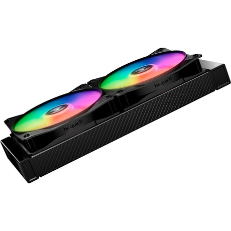 Ruhig sein! Light Wings lx pwm High-Speed-RGB-Gehäuselüfter (schwarz, 3 Stück, 140 x 140 x 25 mm)