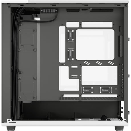 Fractal Design North XL RC Chalk White TG Clear Midi-Tower-Gehäuse (weiße Holzfarbe | 2x USB-A | 1x USB-C | gehärtetes Glas)
