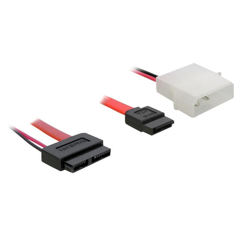 Delock SATA Slimline All-in-One Kabeladapter (Rot Schwarz, 84390)