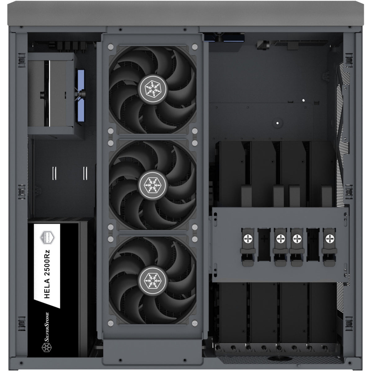 Silverstone Crown 04 HTPC-Gehäuse (dunkelgrau | 4x USB-A | 1x USB-C)