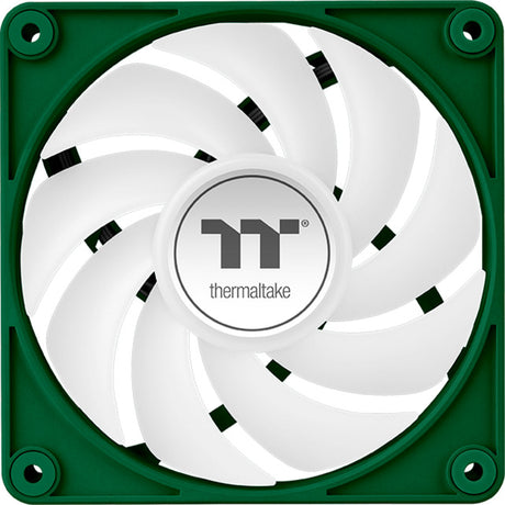 Thermaltake ct120 ex argb sync pc cooling fan racing green (3-fan pack) case fans (groen, 3 stuks, 120 x 120 x 25 mm, pwm)