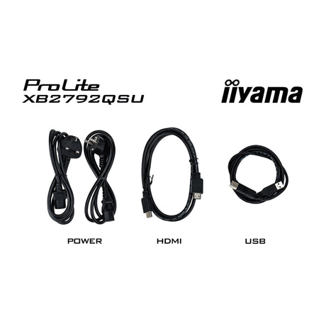 Iiyama Prolite xb2792qsu-b1 27 Monitor (schwarz, HDMI, Display Port, 2x USB-A, USB-B, 120 Hz)