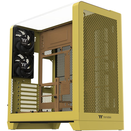 Thermaltake View 390 Air Butter Caramel Midi-Tower-Gehäuse (gelb | 2x USB-A | 1x USB-C | gehärtetes Glas)