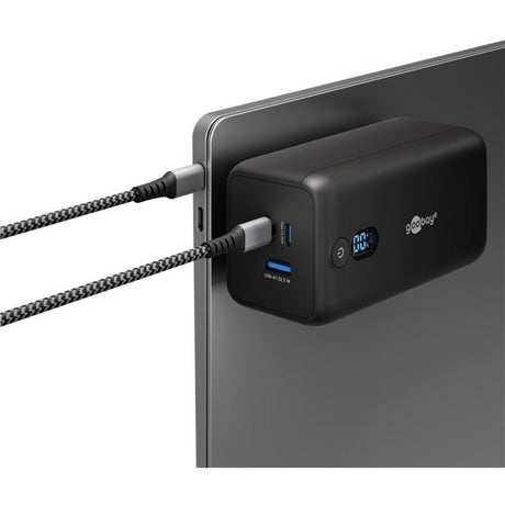 Goobay Laptop-Powerbank (schwarz, 20.000 mAh, Power Delivery)