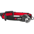 Ledlenser Scheinwerfer H8R LED-Beleuchtung (schwarz rot, 600 lm, 6000 - 8000k)