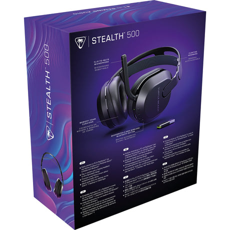 Turtle Beach Stealth 500 Over-Ear-Gaming-Headset (schwarz, PC – Windows 10 und höher, Playstation 4 5, Nintendo Switch, Android, iOS)