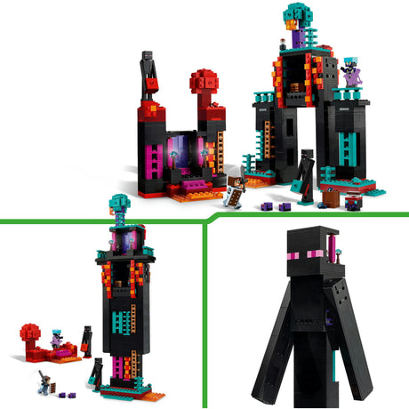 Lego Minecraft 2in1, der Enderman-Turm, Spielzeug für Kinder – 21279