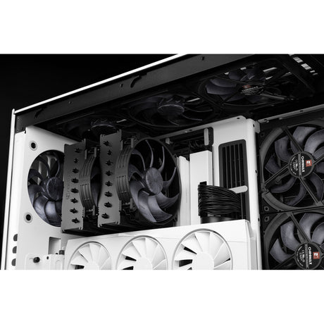 Noctua nf-a14x25r g2 pwm sx2-pp chromax.black case fans (zwart, 2 stuks, 140 x 140 x 25 mm)