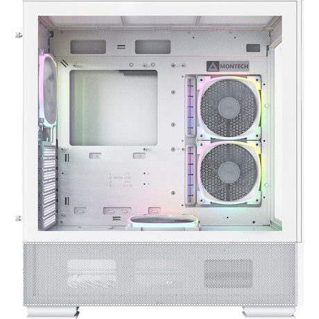 Montech Sky Two Midi-Tower-Gehäuse (weiß | 2x USB-A | 1x USB-C | Fenster)