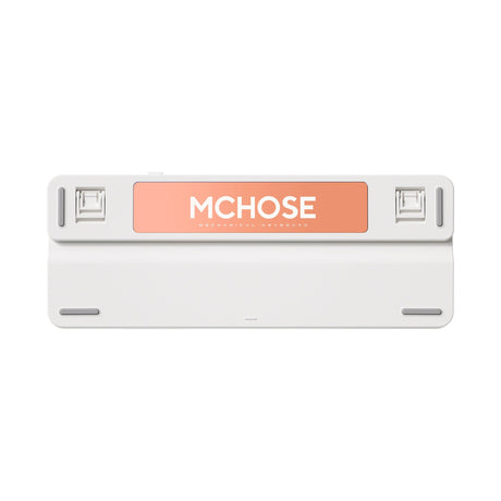 Mchose K99 Horizon Orange Hyacinth Kabellose mechanische RGB-Tastatur mit Dichtungsmontage (weiß, US-Layout (Qwerty), KTT Hyacinth, RGB, Hot Swap, Double-Shot PBT, kabellos | Bluetooth | USB-C)