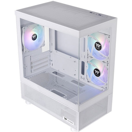 Thermaltake View 170 TG ArGB Mini-Tower-Gehäuse (weiß | 2x USB-A | RGB | gehärtetes Glas)