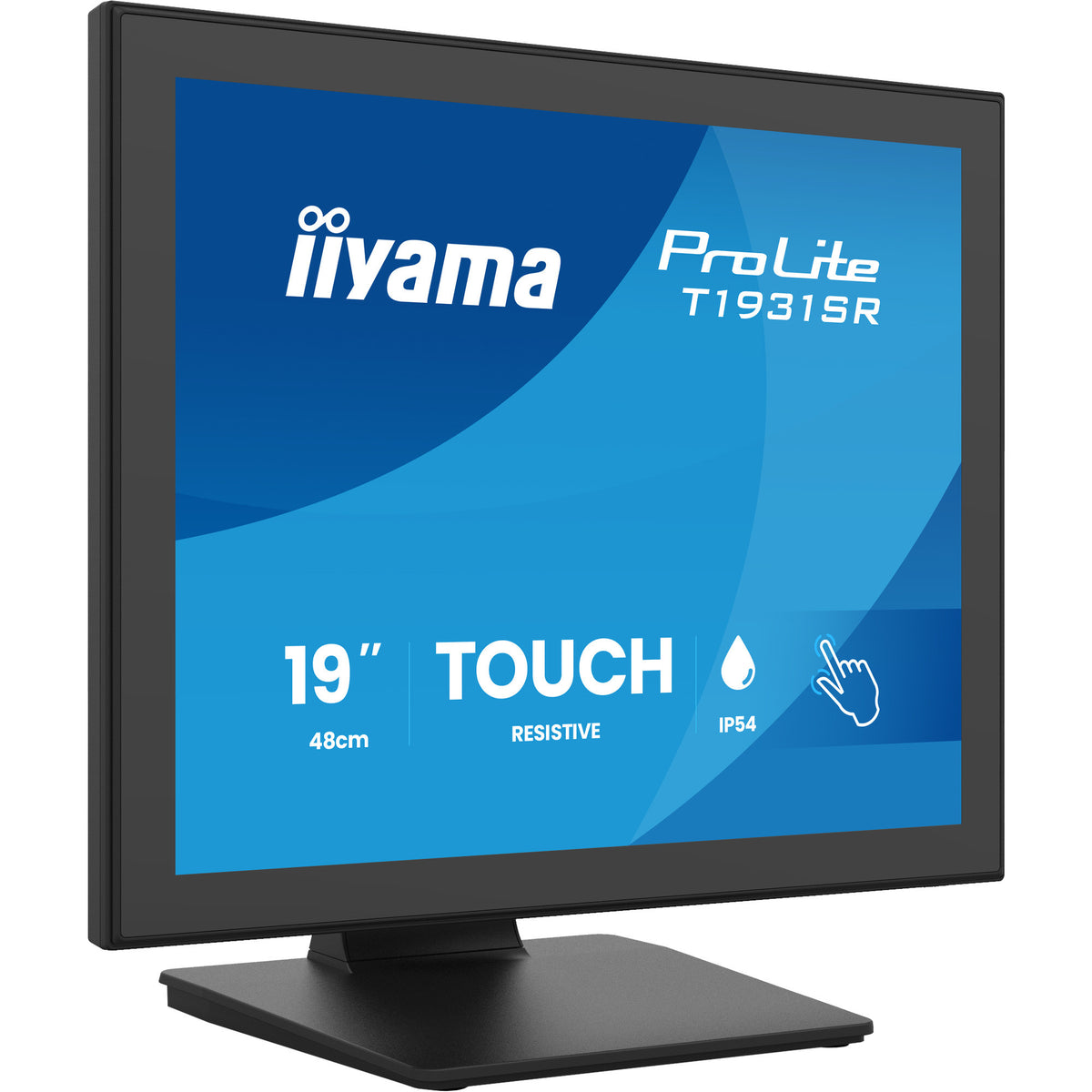 Iiyama prolite t1931sr-b2s 19 touchscreen monitor (zwart, 1x displayport, 1x hdmi)