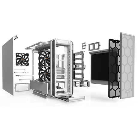 Ruhig sein! Silent Base 802 Midi-Tower-Gehäuse (weiß | 2x USB-A | 1x USB-C)