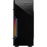 Inter-Tech B-42 RGB Midi-Tower-Gehäuse (schwarz | 3x USB-A | RGB | Fenster)