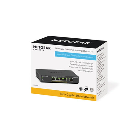 Netgear 5-Port-Gigabit-Ethernet-PoE+-Unmanaged-Switch (GS3