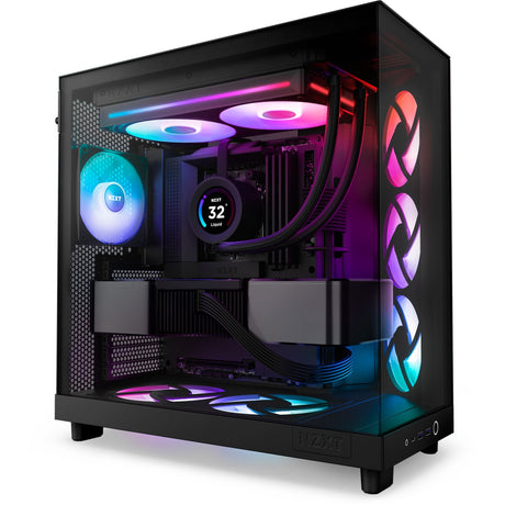 Nzxt f280 RGB Core Gehäuselüfter (schwarz, 2 Stück, 280 x 140 x 26 mm)