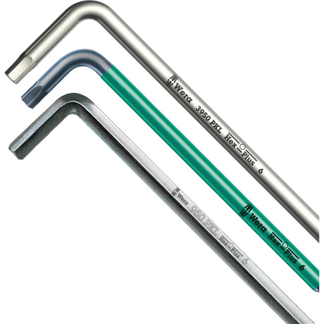 Wera Inbusschlüsselsatz 950 9 Sechskant-Plus 1 (Chrom, 9-teilig, 1,5 mm bis 10 mm)