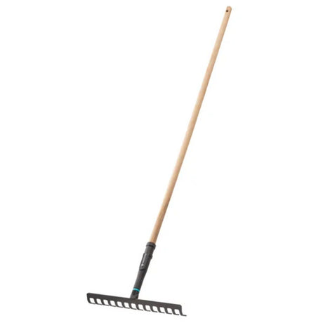 Gardena Pureline Rechen 36 cm FSC 100 % (dunkelgraue Holzfarbe, 17306-20)