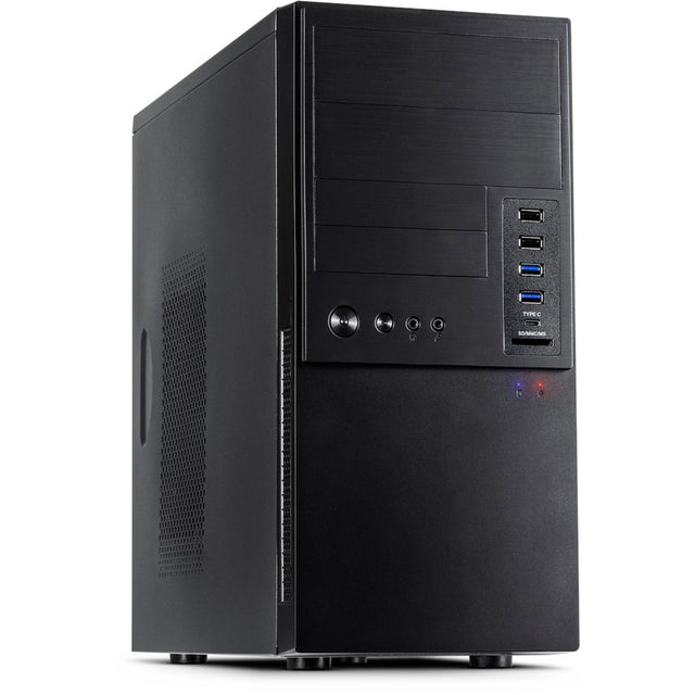 Inter-tech it-6865 Midi-Tower-Gehäuse (schwarz | 4x USB-A | 1x USB-C)